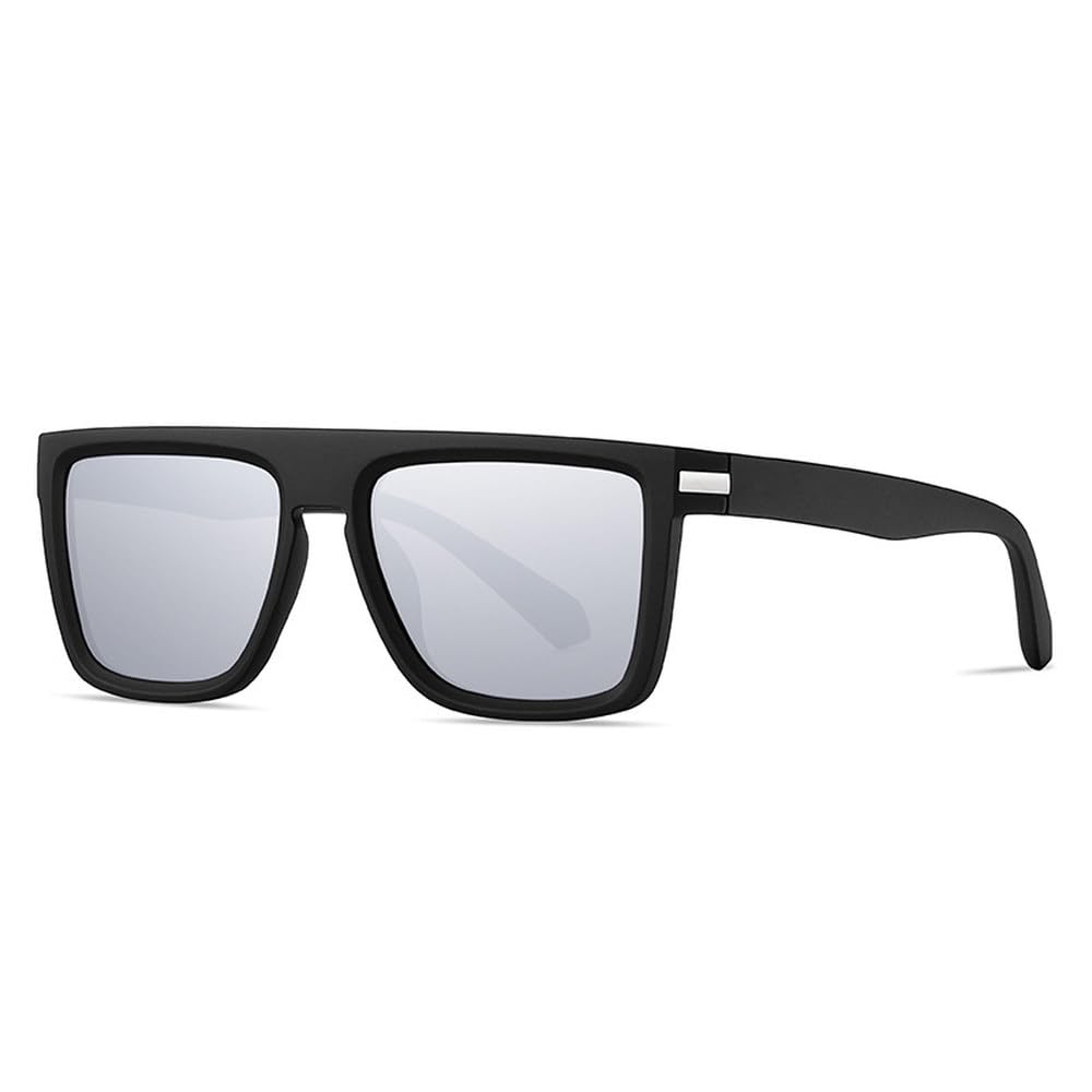 Occhiali da sole da guida da uomo, alla moda, con lenti a specchio, UV400, occhiali da sole da donna
