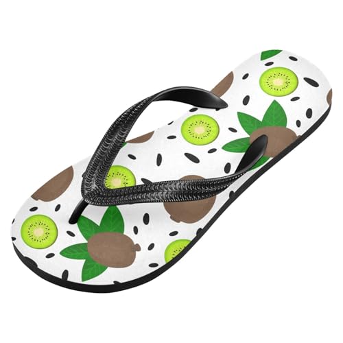 Sinestour Fruit Leaves Green Flip Flops for Beach Thong Sandals Anti-slip Lightweight Beach Slippers for Summer Travel Swim2