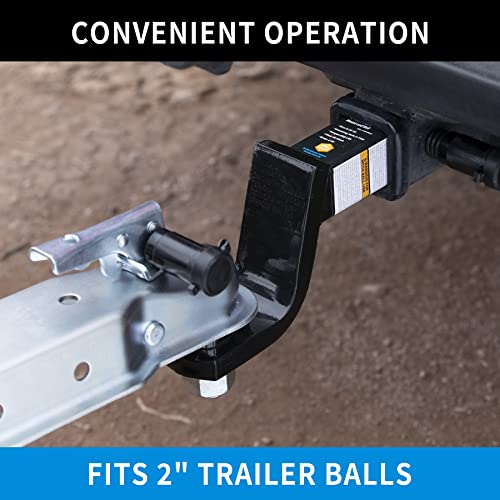 Metoware Trailer Coupler Lock, 1/4” Dia, 3/4” Span & Straight Trailer Coupler For 3" Channel #TOP4
