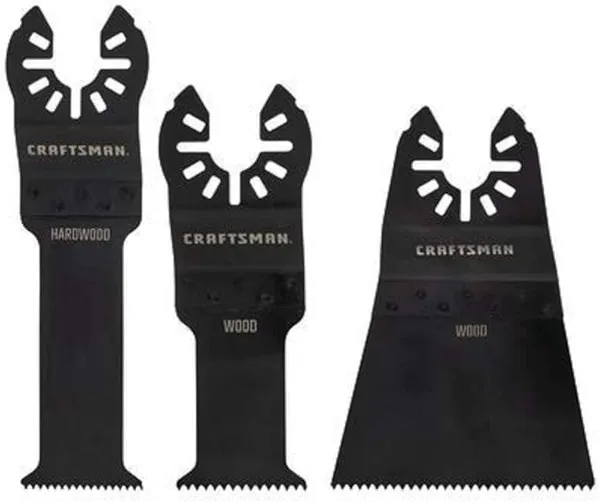 CRAFTSMAN Oscillating Tool Blades, 3Piece Cutting Set (CMAO202)