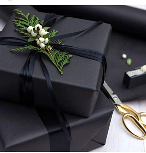 Ribest 1 Inch Black Grosgrain Ribbon 50 Yards Per Roll For Gift Wrapping Crafts Bow Maker Wreaths Hair Accessories Wedding #TOP6