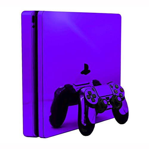Purple Chrome Mirror - Vinyl Decal Mod Skin Kit by System Skins - Compatible with Playstation 4 Slim Console (PS4S) Purple Chrome Mirror - Vinyl Decal Mod Skin Kit by System Skins - Compatible with Playstation 4 Slim Console (PS4S)
