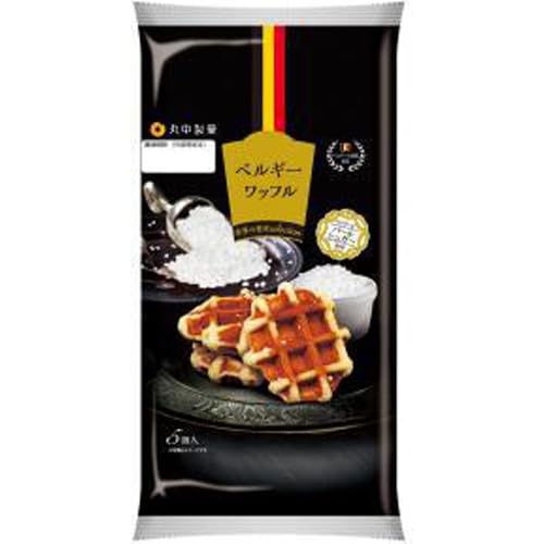 Amazon.co.jp: 丸中製菓 ベルギーワッフル 5個×6入 : 食品・飲料・お酒