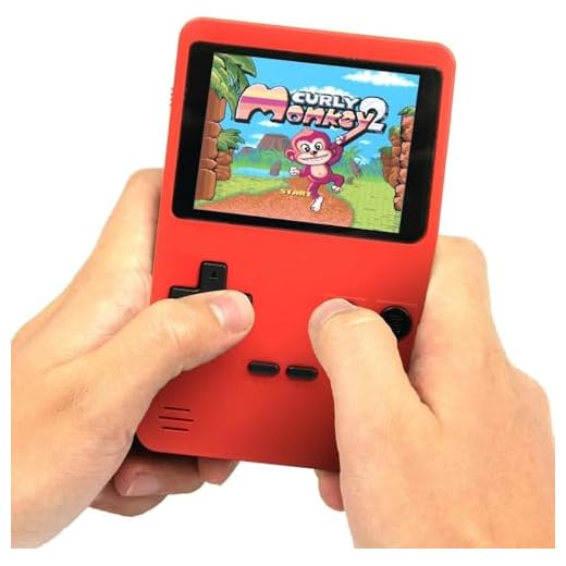 Console Portatile con Giochi Arcade | Mini Console di Giochi Retrò | 400 giochi in 1 | Portatile ogiochi Classici regalo natale | Super Console Retrò Game per Bambini e Adulti ROSSO