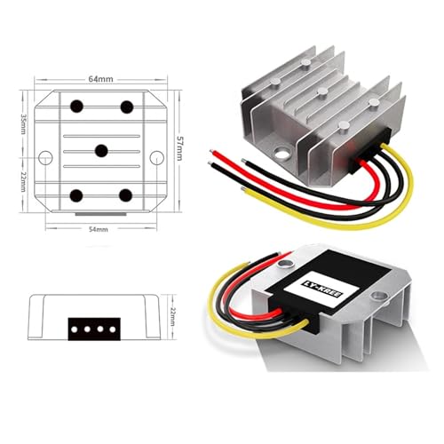 Module abaisseur 48V à 24V 6A étanche contre les surcharges électriques - 6