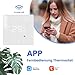 Smart WiFi Thermostat für Wasser-Fußbodenheizung und Gasboiler, Programmierbar Raumthermostat Unterstützen Alexa, Google Home Sprachsteuerung und Smart Life App Fernbedienung (2,4-GHz-WiFi)