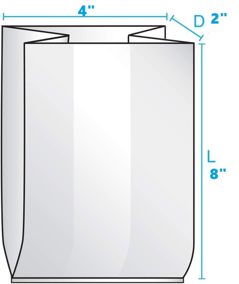 Plymor 7 x 15 (Pack of 100), 2 Mil Flat Open Clear Plastic Poly Bags, 100 ct - Fry's Food Stores