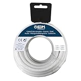 Carrete manguera tubular 3x2,5 blanca 15 mts.