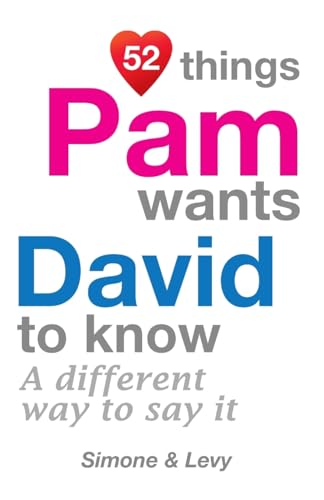 52 Things Pam Wants David To Know: A Different Way To Say It (52 for You)
