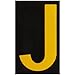 Brady 5890-J, 58925 Bradylite Reflective Number and Letter, (5 Packs of 25 pcs)
