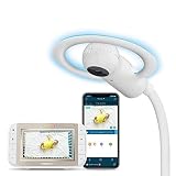 Motorola Halo+ Over the Crib Video Baby Monitor with 4.3 Inch Handheld Parent Un...