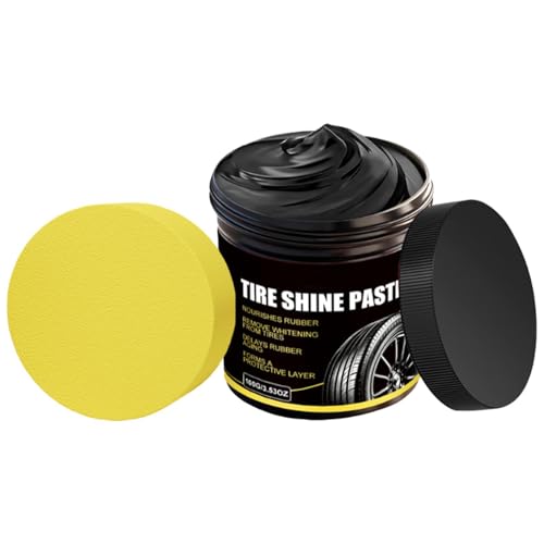 Lanmijia Brillant Pneus Auto 133g, Rénovateur Pneu Gel Lustrant Haute Brillance, Protection Longue Durée Contre Vieillissement et Poussière, Entretien Facile pour Voiture SUV Camion RV