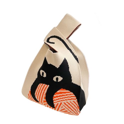 Bolso Tote Mini Hecho a Mano para Mujer Blanco miniatura 1