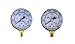Low and High Pressure Gauges for Oxygen Regulator 0-100 psi & 0-4000 psi - 2 inches - 1/8" Thread - LDP