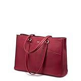 Laptop Tote Bag for Women 15.6 Inch Waterproof Leather Computer Bags Women Business Office Work Bag...