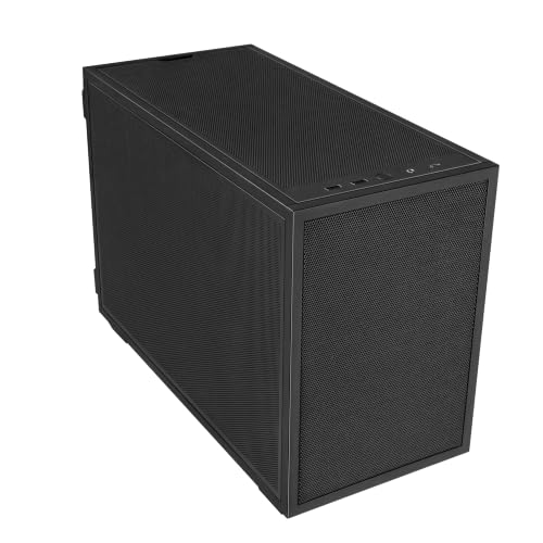 Image of Lian Li B4-mATX 21.3L PC Case, 358mm GPU, 360 AIO, 2 Slim Fans, Black Mesh | 2 Pre-Installed 120mm Slim Top Fans, Supports 360mm AIO, 140mm ATX PSU, Horizontal /Vertical Setup, Small Form Factor (B4X)