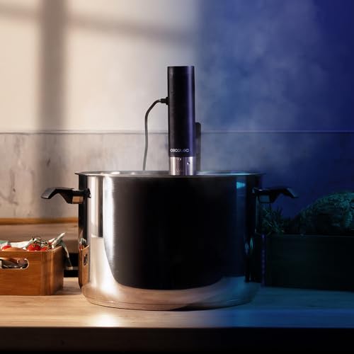 Miniatura 6 de Cecotec Sous Vide Slowvide 1000 Connected, 1000 W De Potencia, Amplio Rango De Temperatura De 5 C-95 C, App, Conectividad Wifi, Pantalla Táctil, Temporizador, Capacidad 15 L, Certificación Ipx7
