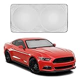 Sharper Image Car Window Shades, Car Sun Shade for Windshield, Visor Adjustable Length, Block UV...