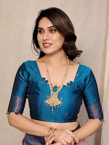 Image of Avantika Fashion Women's Kanjivaram Style Soft Silk Banarasi Sarees With Blouse Piece For Women