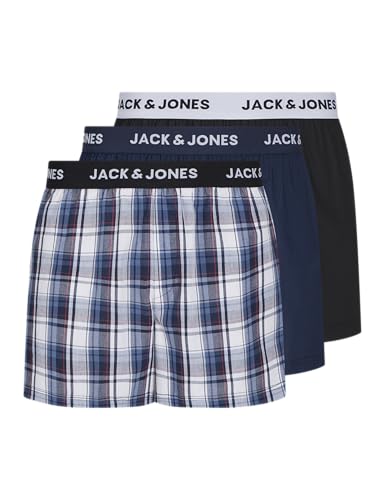 Calzoncillos JACK & JONES Jacsaigon de tela transpirable pack de 3 boxers holgados antirozaduras