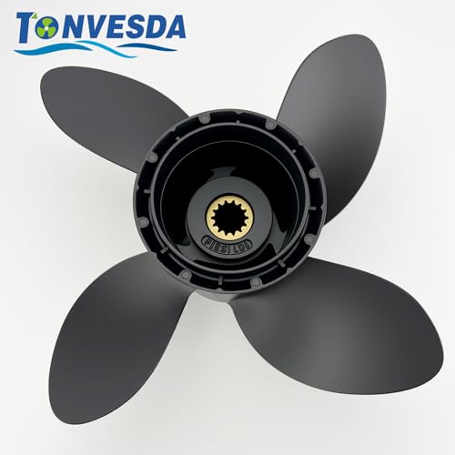 Image of Aluminum Boat Propeller fit Johnson Evinrude (10 1 /2x16(4Blade))
