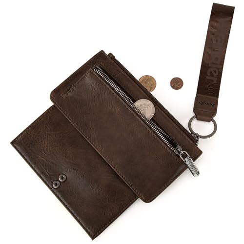 Image of Montana West X Wrangler Minimalist Wallet Women Card Cases & Money Organizers Wristlet with Wallet Large Clutch with Coin Purse Smooth Zipper and Rfid Lining