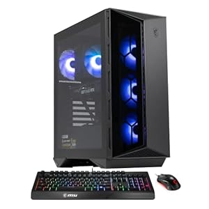 MSI Aegis R Gaming Desktop: Intel Core i7-14700F, Geforce RTX 4070 Super, 16GB DDR5, 1TB m.2 NVMe SSD, 80+ Gold PSU, WiFi, Keyboard & Mouse, DIY Friendly, Windows 11 Home: 14NUE7-680US