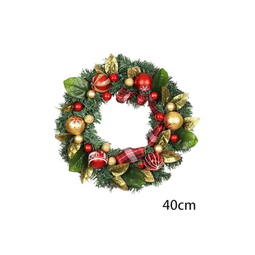 Couronnes décorations de Noël FLXHSA extérieures résistantes lot de 2 - 2