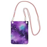 Fermeture pratique et sécurisée : équipé d'un bouton pression sur le compartiment principal, ce sac à bandoulière Magic Galaxy Sky Purple Print assure un accès rapide tout en gardant vos objets essentiels à l'abri des chutes et du vol pour des modes de vie actifs.