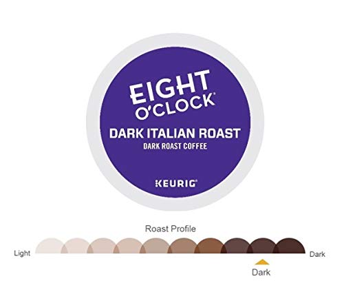 Eight O Clock, Dark Italian Roast, Single-Serve Keurig K-Cup Pods, Dark Roast Coffee, 120 Count (5 Boxes of 24 Pods)