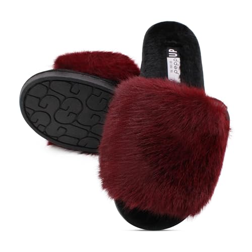 Image of VRITRAZ Women's Comfort Slip On Closed Toe Warm Winter with Cute Design print House Clog Indoor Slipper