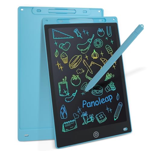 PANOLEAP Pantalla LCD de 12' para escribir, reutilizable y borrable, tablero de dibujo portátil para niños y adultos, juguete educativo ligero (azul)