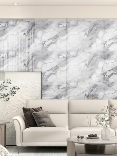 Image of WALLVEAR PE Foam Marble Wall Panel Sheet Pack of 16 | Self Adhesive DIY | 3mm Thickness | 4 Sq.Ft Coverage | Water Resistant | Scratch Resistant | Peel Stick Installation | Interior Renovation