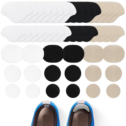 25 Pares de Protección del Talón para Los Zapatos, 3 Colores de Reparación del Talón del Zapato, Parche de Reparación de Zapatillas de Deporte Almohadillas para Tacones Altos Zapatos Deportivos