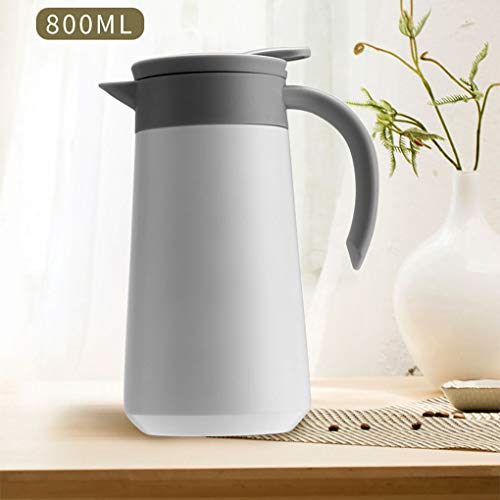 Carafe isotherme double paroi en acier inoxydable blanc - 6