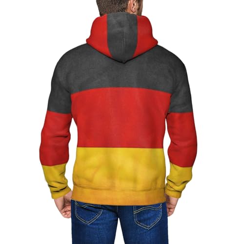 Sweat à capuche drapeau Allemagne homme pull décontracté d'automne et hiver