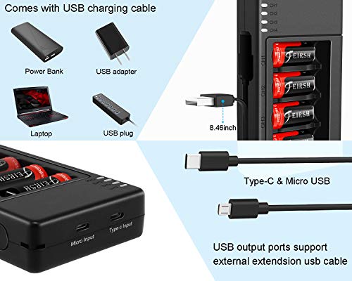 Quickhelp 4 Pack Cr123A Lithium Batteries, 3.7V 800Mah [Can Be Recharged] Arlo Batteries With Charger For Arlo Wireless Cameras Vmc3030 Vmk3200 Vms3330 3430 3530 And Flashlight Polaroid Microphone #TOP5