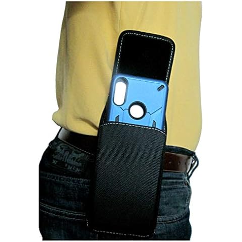 Mgbca Nylon Cell Phone Holster Pouch for Motorola Moto G Fast/E (2020) Cover