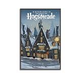 WALS Hogsmeade Retro-Reiseposter, dekorative Leinwand, 