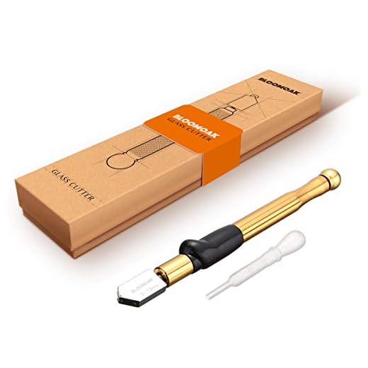 Professional Carbide Tungsten Alloy Handle Glass Cutter Tool with Range 2-19mm Professional Cutter for Thick Glass Mosaic and Tiles - Pencil Shape & Design (Glass Cutter) (Gift Box)