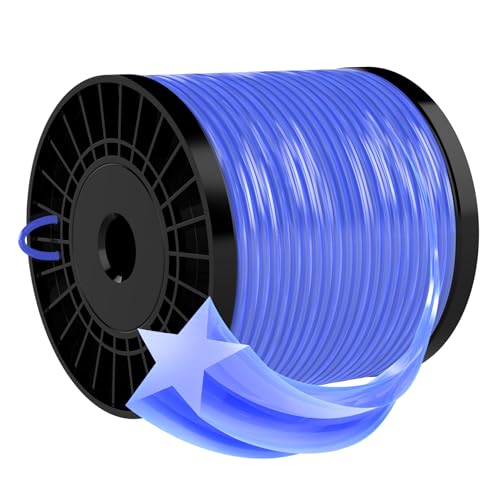 Forever Speed Bobine de tondeuse Fil de coupe 5 tranchants en nylon 2.4 mm x 100 mètres bleu
