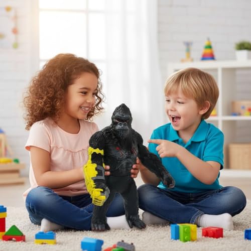 Image of FunBlast Gorilla Action Figure Toy for Kids - Black Gorilla Toy, Toys for Boys 3+Years, Super Hero Toys, Giant Gorilla Toy, Role Play Toy for Kid, Birthday Gift for Kid (Multicolor)