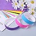 120 Pcs Wristbands 1-120 Consecutive Numbers 12 Colored Waterproof Neon Tearproof Wrist Straps Admission Bracelets Tickets Paper Wristbands for Events Concert Club Entrance Festival Admission Party