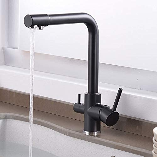 Robinet de cuisine mitigeur à trois voies pour évier avec option eau filtrée