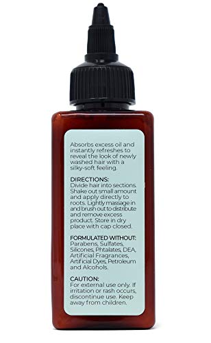Image of Dry Shampoo Volume Powder 100% Natural & Organic Jumbo size. For Dark and Blonde Hair