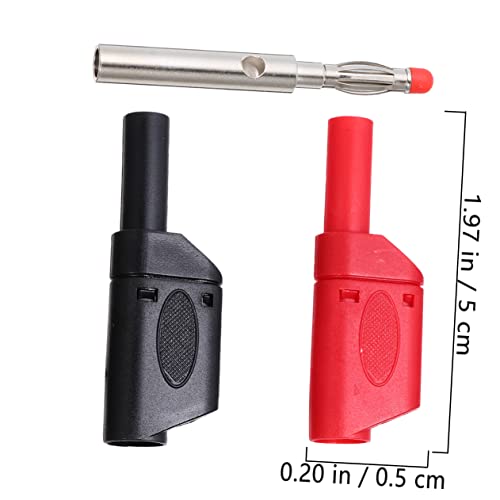 VILLCASE Fêmea 10 Pcs Plugue Banana Adaptador De Plugues De Banana Para Ficha De Banana Conector Pin