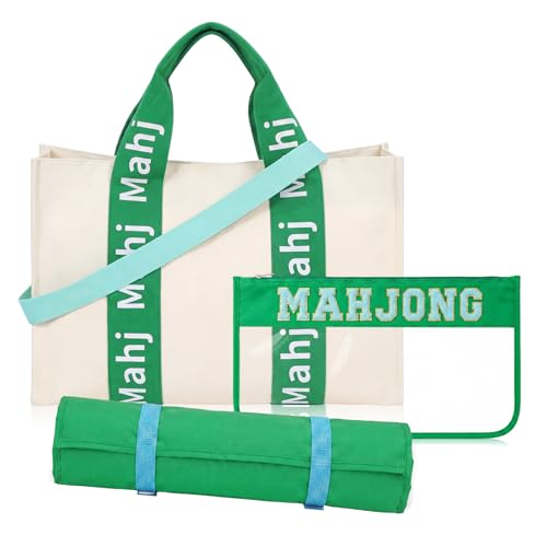 Set organizador y bolso para Mahjong americano 3 piezas miniatura 1