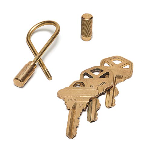 Craighill Closed Helix Keyring | Brass | Secure Screw-Closure | Simple Yet Sturdy Design #TOP1