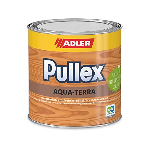 ADLER Pullex Aqua-Terra olio per legno ecologico a base d'acqua, 2,5 L, protezione del legno interno ed esterno, larice
