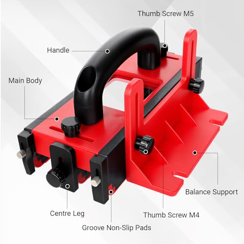 Push Block for Table Saws, Woodworking Router Tables, Accessories for Band Saws Jointers Push block Pad Pusher Tool, Cuts Safe, Gift for Carpenter Joiner man - Thumbnail 4